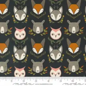 Woodland Wonder Midnight Waldtiermotivstoff – Gingiber by Stacie Bloomfield – Moda Fabrics Patchworkstoffe Jetzt Zugreifen