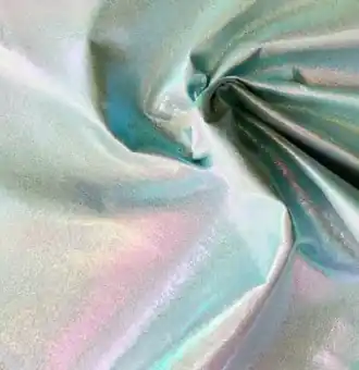 Preisreduziert Seafoam Kunstleder – Schillernder Mint-Perlmutt-Metallic Soft Vinyl Zuschnitt – Sew Hungry Hippie