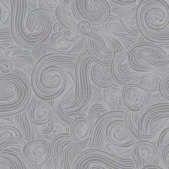Grauer „Swirls“ Baumwollstoff – Ton in Ton Patchworkstoff mit Schnörkeln in Grau – PEWTER Just Color Basicstoffe by Elizabeth Studios Collection Neue Kollektion