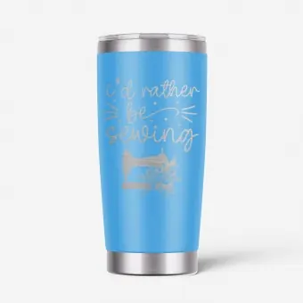 Angebot I’d rather be sewing Tumbler – Thermobecher – To Go Kaffeebecher