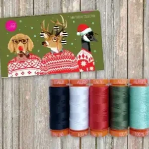 Heute Kaufen Holiday Homies Tula Pink Mini Thread Collection - Kleines Aurifil Garnsortiment