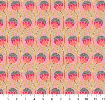 Jetzt Zugreifen Bouncy Blooms – Lavender Purple Blumenstoff – Anna Maria Shooting Star Vintage Collective Designerstoffe – Patchworkstoff Meterware