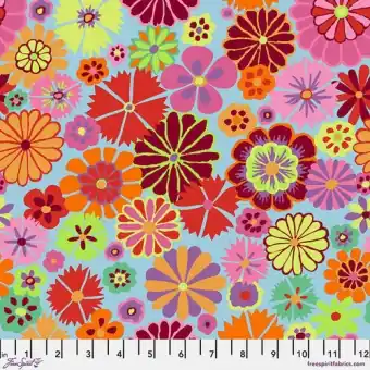 Pink Folk Flower Blumenstoff – Kaffe Fassett Collective Designerstoffe – Fall 2024 Patchworkstoff Billig