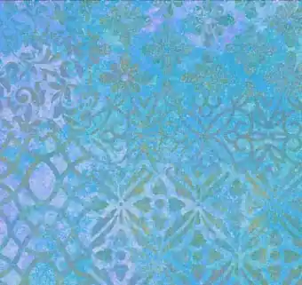 Turquoise Stonehenge – Türkisblauer Patchworkstoff mit Mosaikornamenten – Northcott Fabrics Mengenrabatt