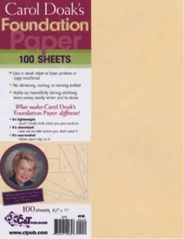 Sale Carol Doak Foundation Sheets – Bedruckbares Papier für Paper Piecing Technik