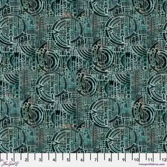 Handgefertigt Verdigris Wish – Seth Apter Storyboard Patchworkstoffe – Vintage Ephemera Collage & Steampunk Motivstoff