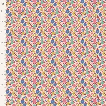 Sonderaktion Janice Red – Tildas Wallflower Blümchenstoffe – Original skandinavischer Tildastoff