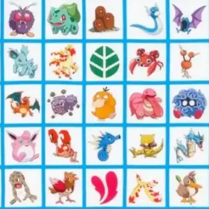 Solange Der Vorrat Reicht Große Sammlung Pokémons - Original Nintendo Pokemonstoff - Pikachu, Bisamsam, Turtok, Glumanda uvm. - DIGITALDRUCK! Character Squares