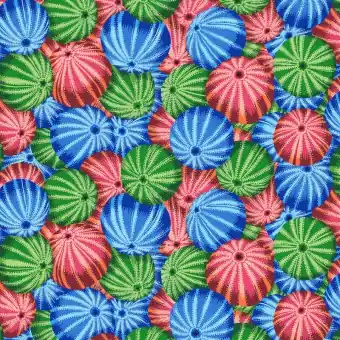 Multi Sea Urchins – Kaffe Fassett Collective Designerstoffe – Philip Jacobs Spring 2019 Patchworkstoff Begrenztes Angebot
