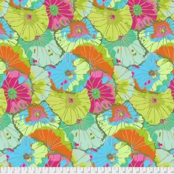 Direkt Vom Hersteller Lime Lotus Leaves – Kaffe Fassett Collective Designerstoffe – Patchworkstoff Meterware