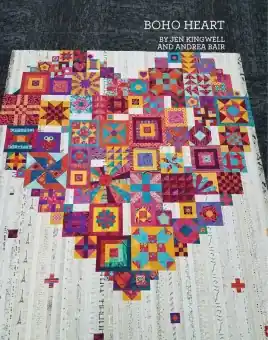 Boho Heart Sampler Pattern Anleitung – Patchworkbuch von „Gypsy Wife“’s Jen Kingwell Knallerangebot