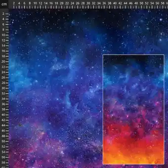 Preis Gesenkt Space  Odyssey – Universum Weltall Astronautenstoff mit Sternen & Sternchen – Northcott Farbverlaufsstoff