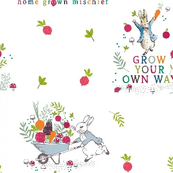 Gärtner-Häschen – Hasenstoff – The World of Peter Rabbit of Beatrice Potter – Original Lizenzstoff Hochwertig