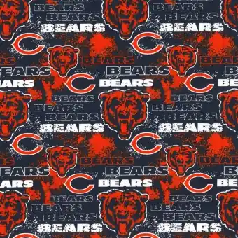 Chicago Bears Motivstoff – Original NFL Lizenzstoff – American Football Meterware Letzte Chance