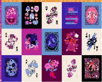 Angebot PANEL! Sarah Watts „Hello Alice“ in Wonderland Motivstoff – Ruby Star Society Designerstoff