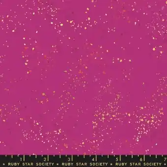 ÜBERBREITER RÜCKSEITENSTOFF! Berry Pink Gold Speckled Wide Back – Ruby Star Society Quilt Backing – Rashida Coleman Hale Designerstoff mit Metallic Akzenten Neue Kollektion