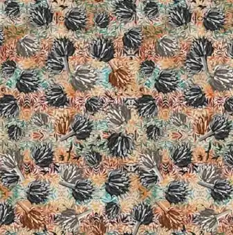 Morning Lights Patchworkstoff – Abstraktem Blättermuster – Stof Fabrics Heißes Angebot