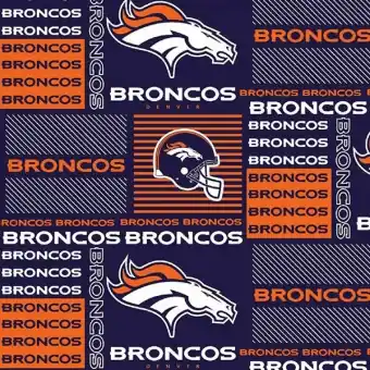 Original Denver Broncos Motivstoff – Original NFL Lizenzstoff – American Football Meterware
