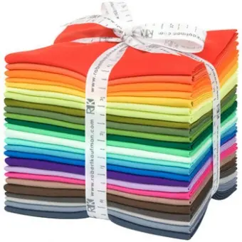 Mega-Angebot New Colors Palette Regenbogen – Halbe Meter Stoffpaket – Kona Cotton Solids Unistoffe Color Story Stoffauswahl