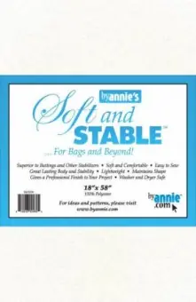Geld-Zurück-Garantie Soft & Stable Stabilisator – Taschenvlies by Annie’s – 18 x 58 Inches SB-Packung