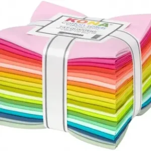 Neuheit Summer Days Palette - Halbe Meter Stoffpaket - Kona Cotton Solids Unistoffe Color Story Stoffauswahl