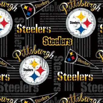 Pittsburgh Steelers Motivstoff – Original NFL Lizenzstoff – American Football Meterware Top-Angebot
