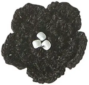 Kleines Blümchen Applikation – Schwarz-Weiße Häkelblume Bügelapplikationen – PRYM Bestseller