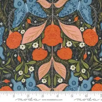Sonderangebot Woodland Wonder Midnight Butterflies Waldtiermotivstoff – Gingiber by Stacie Bloomfield – Moda Fabrics Patchworkstoffe