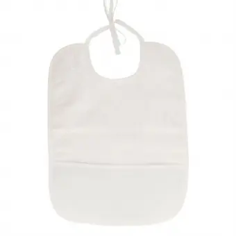 Bestickbares Lätzchen mit Aida Band – Weißes Frottier-Babylätzchen zum Besticken Ab Werk