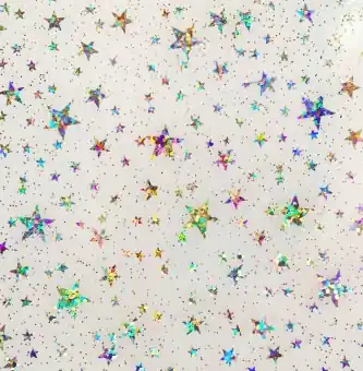 Gleich Bestellen Glitzer-Sternchen Vinyl – Clear Glitter Stars Zuschnitt – Sew Hungry Hippie