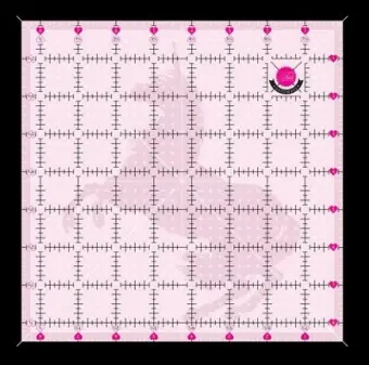 8 1/2″ Tula Pink Einhorn Lineal- Original Tula Pink Hardware – 12 Square Templates Rulers with Unicorn Solange Der Vorrat Reicht