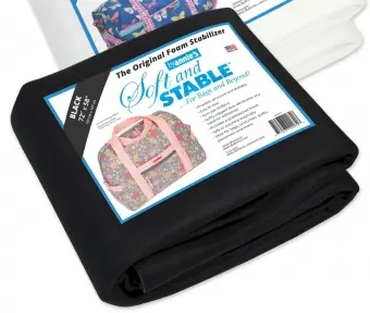 SCHWARZ! Soft & Stable Stabilisator Black – Taschenvlies by Annie’s – 72 x 58 Inches SB-Packung XXL JUMBO! Markenprodukt