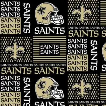 Must-Have New Orleans Saints Motivstoff – Original NFL Lizenzstoff – American Football Meterware