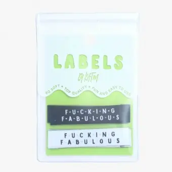 Fucking Fabulous – KATM Webetiketten – Premium Woven Labels – Kylie and the Machine Kostenloser Versand