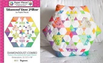 Billig Tula Pink True Colors Diamond Dust EPP Paper Pieces plus Schnittmuster!