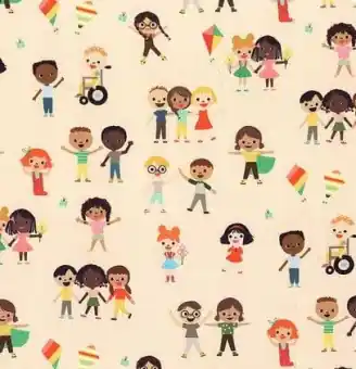 Letzte Chance Freundschaft, Inklusion & Integration – Natural Bright Days Motivstoff – Anne Kelle Kinderstoff