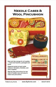 Nähnadeltäschchen – Nähmaschinennadel Organizer Aufbewahrung – Needle Cases / Wool Pincushion – by Annie Schnittmuster Schneller Versand