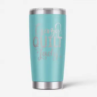Top-Qualität Crazy Quilt Lady Tumbler – Thermobecher – To Go Kaffeebecher