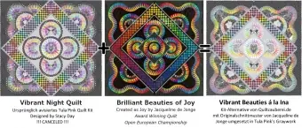 Knallerangebot Vibrant Beauties á la Ina Quilt Kit Stoffpaket – Mit Tula Pink Graywork Designerstoff & be Colorful Schnittmuster – VORBESTELLUNG! Lieferung Ihrer gesamten Bestellung ca. Januar / Februar 2026!