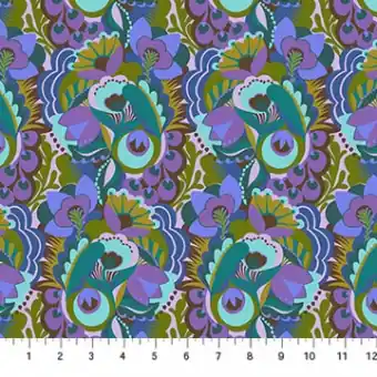 Unfurl – Storm Blumenstoff – Anna Maria Shooting Star Cheery Collective Designerstoffe – Patchworkstoff Meterware Gratis Versand