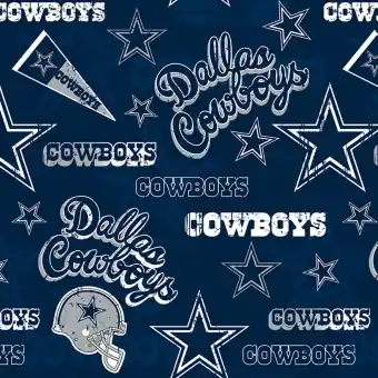 Nur Heute Dallas Cowboys Motivstoff – Original NFL Lizenzstoff – American Football Meterware
