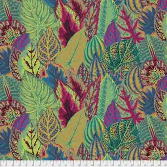Ab Werk Moss Coleus Leaves Blätterstoff – Phillip Jacobs for Kaffe Fassett Collective Designerstoffe – Winter / Spring 2020