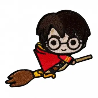 Mengenrabatt Harry Potter Bügelapplikationen „Kawaii Characters“ – Original Wizarding World J.K. Rowling’s Collection Lizenz – Aufbügelbare Iron On Patches
