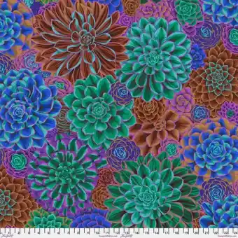 Abverkauf Drama House Leeks Blumenstoff – Kaffe Fassett Collective Designerstoffe – Philip Jacobs Patchworkstoff Meterware