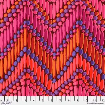 Abverkauf Red Beaded Curtain – Kaffe Fassett Collective Designerstoffe – Spring 2023 Patchworkstoff