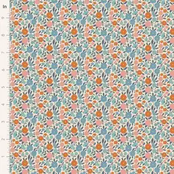 Neu Im Sortiment Janice Blue – Tildas Wallflower Blümchenstoffe – Original skandinavischer Tildastoff
