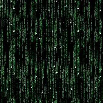 The Matrix Code Motivstoff Meterware – Original Warner Bros. Lizenzstoff – Filmstoff / Computerstoff Solange Der Vorrat Reicht