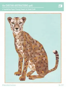 Top-Seller The Cheetah Abstractions Quilt – The Jungle Abstractions Geparden Wildkatzen Quilt by Violet Craft – FPP Anleitung / Schnittmuster