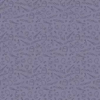 Halloweenstoff – Purple Icons Spooky Hollow by Melissa Mortenson Motivstoffe – Riley Blake Designs Patchworkstoffe Heute Kaufen