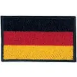 Markenprodukt Deutschland-Flagge – Bügelapplikation Germany – Milward Flag Collection